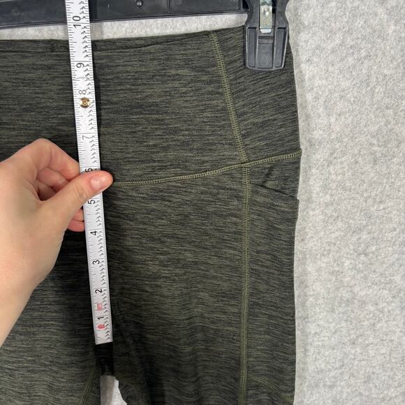 Victorias Secret Leggings XS 2 Ultimate Pockets 7/8 Army Olive Heathered Active - Picture 6 of 12